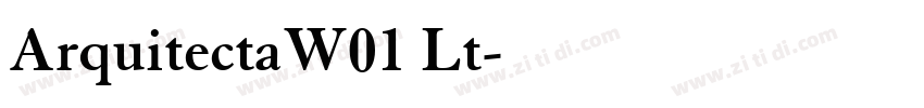 ArquitectaW01 Lt字体转换